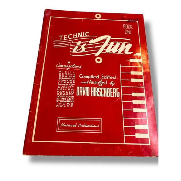 1941 Technic is Fun Book One David Hirschberg Piano Music - Picture 2 of 6